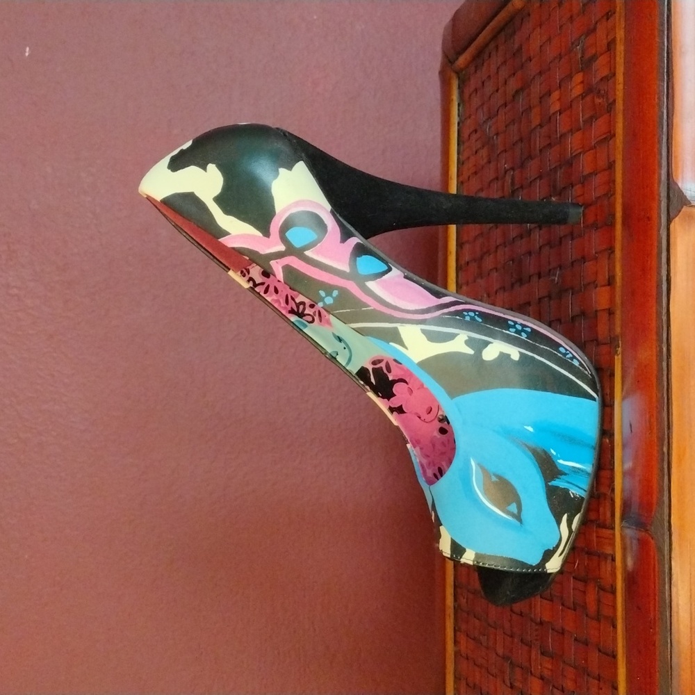 NWOT Iron Fist Candy Fawn Peep Toe Platform Pump IF Size 40 Never Worn - Picture 8 of 13